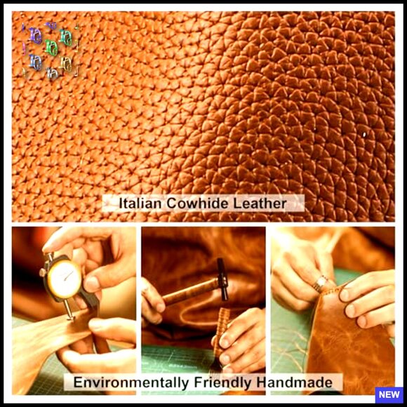 Genuine Leather Bucket Bag Tote Satchel Top Handle Crossbody Designer - Picture 4 of 7